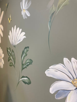 Botanical Daisy Mural, Counselling Office
