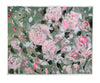 A fun and uplifting abstracted floral painting on paper.  With a saje green background, shades of pastel and neon pinks pop as they seemingly float in the wind.  Abstracted petals from shapes and movement that excites the viewer, and invites positive energy into your home. 